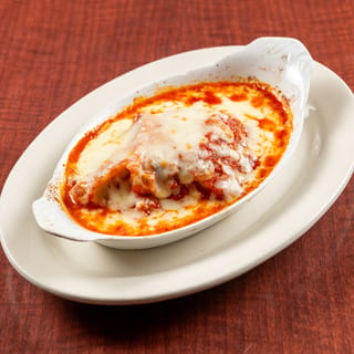 Chicken Parmigiana with Spaghetti