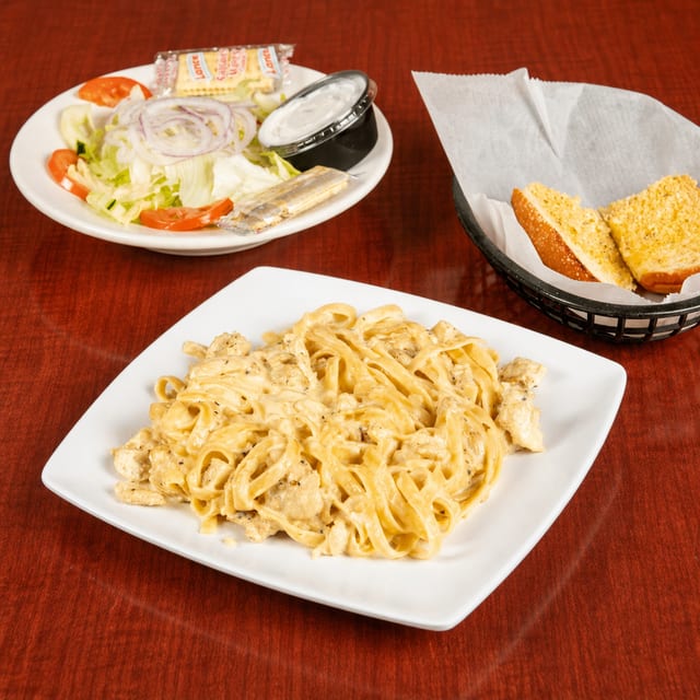 Chicken Fettuccine Alfredo.